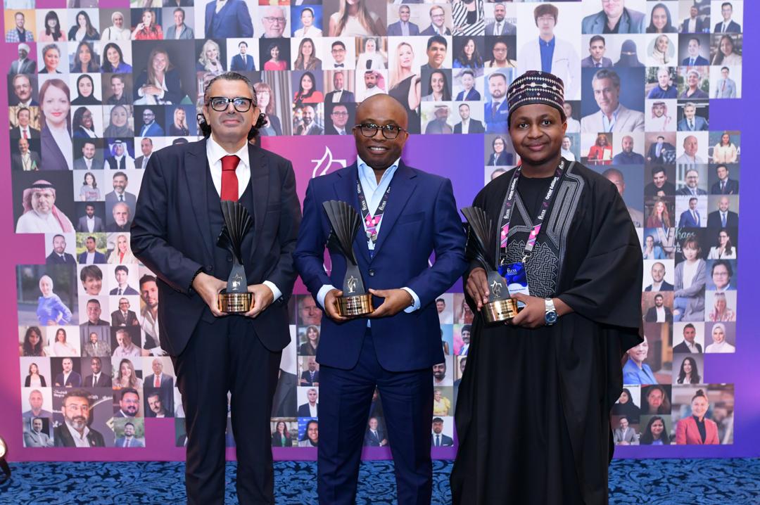 Mustapha Ibrahim with fellow award recipients